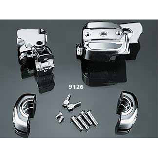 view Kuryakyn Chrome Brake & Cluth Control Dress-up Kit - Harley Single Disc