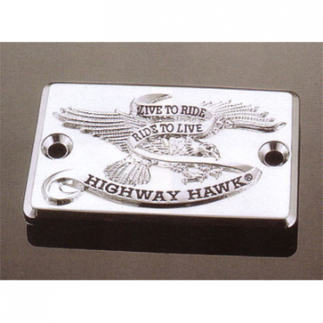 Highway Hawk Live to Ride Master Cylinder Covers Chrome Left Side - Suzuki