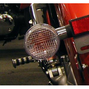 Turn Signal Lenses with Bulbs - Honda Cruisers single screw on bottom