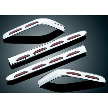 view Kuryakyn LED Saddlebag Molding Set with Red Lens - Goldwing 1800