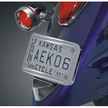 view Kuryakyn Curved Laydown License Plate Mount with Frame