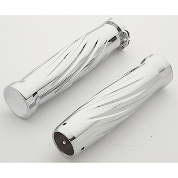 Arlen Ness Twister Grips - Kawasaki / Suzuki / Yamaha / Victory