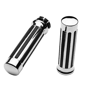 view Pro-One Chrome Cruiser Grips Rail - Kawasaki / Suzuki / Yamaha