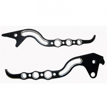 view Yana Shiki Sport Style Black Brake & Clutch Levers - Goldwing 1800