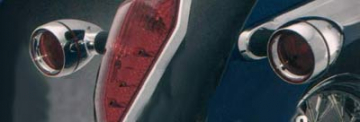 view Kuryakyn Deep Dish Bezels with Amber Lenses - Honda / Kawasaki