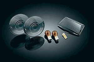 Kuryakyn Rear Smoke Turn Signal & Fender Tip Lens & Red Bulb Kit - Harley