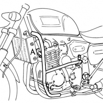 view Hepco & Becker 501.701 Engine Guard, Chrome for Triumph Thunderbird