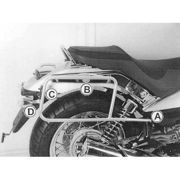 view Hepco & Becker 650.534 Side Carrier, Chrome for Moto Guzzi Nevada, V750IE from 2004