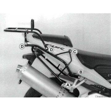 view Hepco & Becker 650.926 01 01 Rear Rack, Black for Honda CBR900RR from 2002