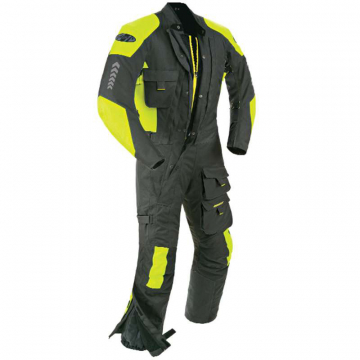 Joe Rocket Survivor Suit, Charcoal/Hi-Viz Neon