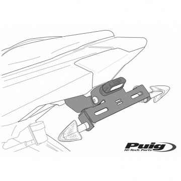 view Puig 5046N License Support for Yamaha FZ 6 Fazer / S2 (2008-2010)