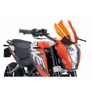 view Puig 6275T Windshield for KTM 125, 200 and 390 Duke (2011-current)