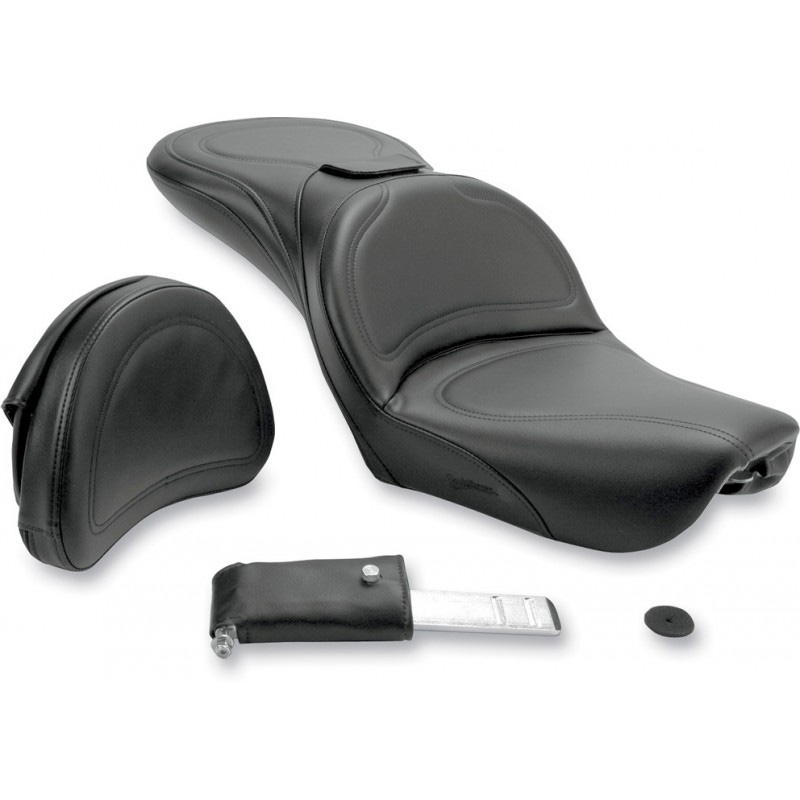 Saddlemen Explorer Seat with Backrest for Harley-Davidson FXDWG