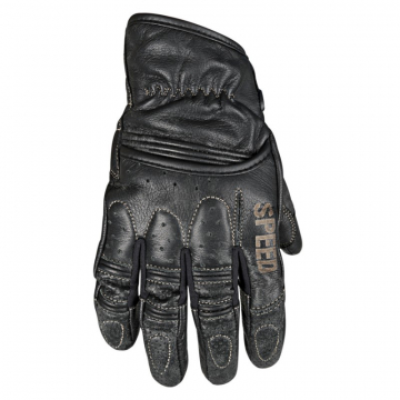 Speed and Strength Rust and Redemption Leather Glove Black