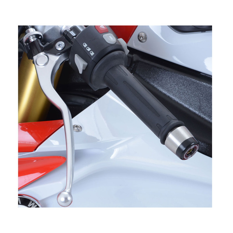 R&G BE0086BK Bar End Sliders for BMW S1000RR (2015-) & Indian FTR1200/S ...