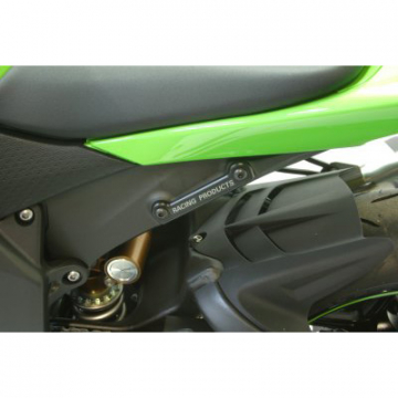 R&G BLP0001BK Passenger Footrest Blanking Plates for Kawasaki ZX-6R (2009-current)