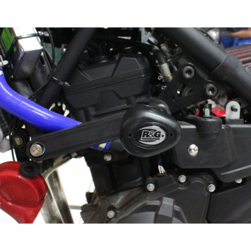 view R&G CP0379BL Aero Style No Cut Frame Sliders for YZF-R3 (2015-current)