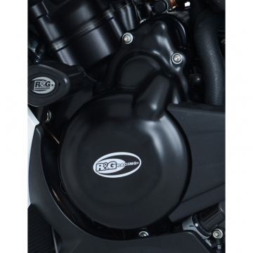 R&G ECC0150.BK Engine Cover Left for Honda CBR500R, CB500F, and CB500X (2013-current)
