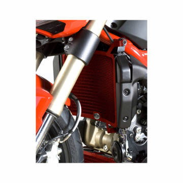 R&G RAD0116RE Radiator Guard, Red for Ducati 848 Streetfighter (2012-current)