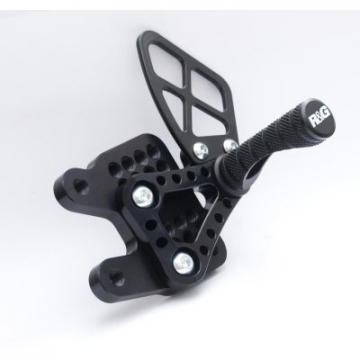 view R&G RSET03BK Road and Race Shift Pattern Adjustable Rearsets for Suzuki GSX-R1000 (2009-2016)