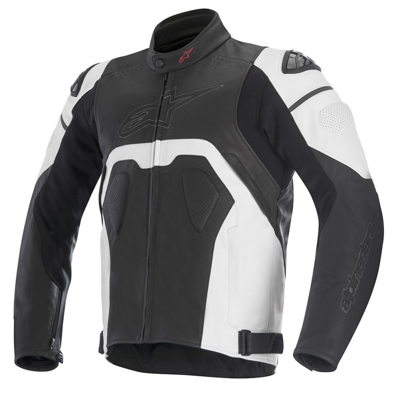 Alpinestars Core Leather Jacket, Black/White | Accessories International