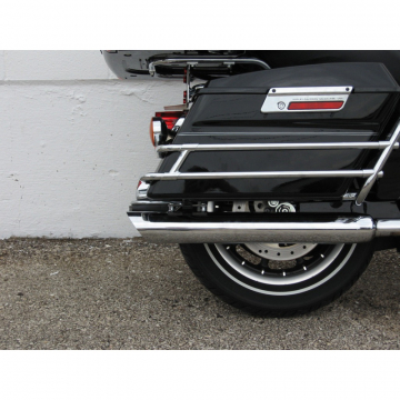 D&D 3-1/2" Slip-on Back Cut Exhaust, Chrome for Harley-Davidson FLH / FLT (1995-2016)