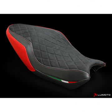 view Luimoto 1282101 Diamond Edition Rider Seat Cover for Ducati Monster (2015-current)