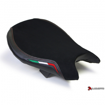Luimoto 1291101 Team Italia Suede Seat Cover for Ducati Streetfighter (2009-2015)