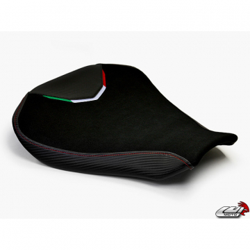 Luimoto 7021101 Team Italia Suede Rider Seat Cover for MV Agusta F4 (2010-current)