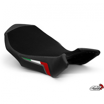 Luimoto 7031102 Team Italia Suede Seat Cover for MV Agusta Brutale 990R/1090RR
