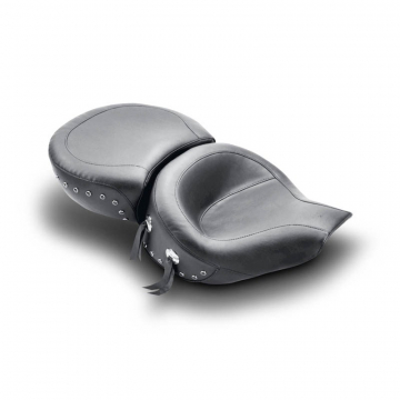 view Mustang 75457 One Piece Wide Touring Smooth Seat, Studs for Harley-Davidson FLHR