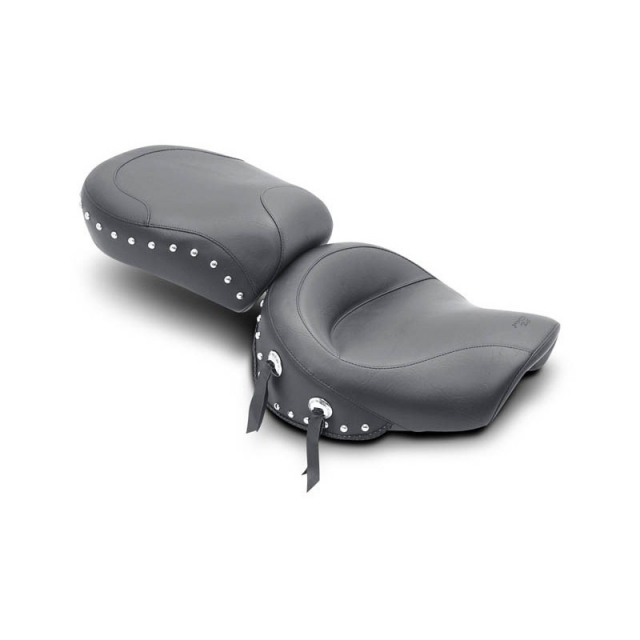 Mustang 75960 Two Piece Wide Touring Seat, Studs for Kawasaki