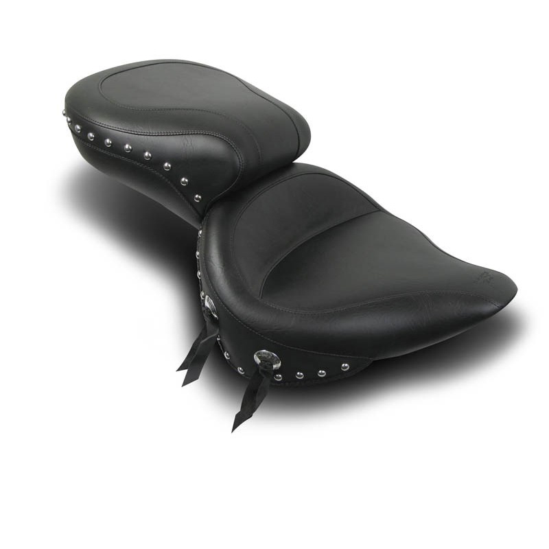 Mustang 76047 Wide Touring Seat, Studs for HarleyDavidson Softail (2000current) Accessories