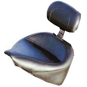view Mustang 79124 Wide Touring Vintage Solo Seat, Backrest for Harley-Davidson Softail