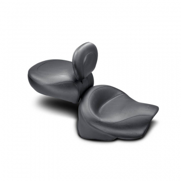 view Mustang 79211 Wide Touring Vintage Seat with Backrest for Kawasaki Vulcan 1500 Classic