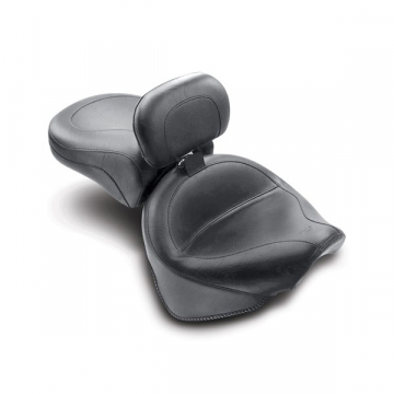 view Mustang 79242 Two Piece Vintage Seat with Driver Backrest for Yamaha Silverado and Classic