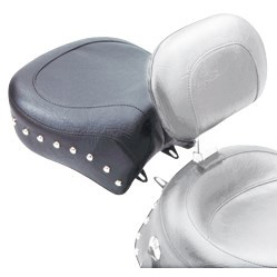 view Mustang 79347 Wide Touring Recessed Rear Seat, Studs for Harley-Davidson Dyna