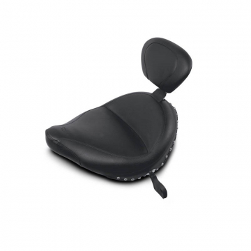 view Mustang 79382 Wide Touring Solo Seat with Backrest, Studs for Victory Kingpin, Vegas and 8-Ball