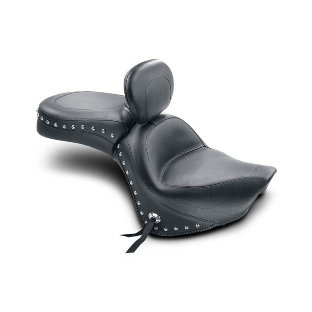 Mustang 79417 Vintage Seat with Backrest without Studs for