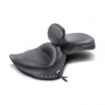 view Mustang 79550 Two Piece Wide Touring Seat with Backrest, Studs for Yamaha Raider