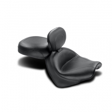 view Mustang 79561 Two Piece Wide Touring Vintage Seat with Backrest for Honda VTX 1300C