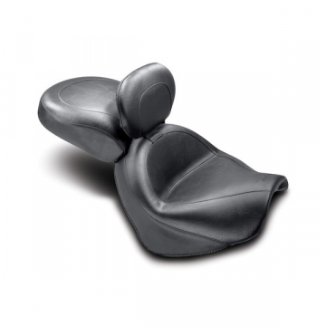 view Mustang 79621 Two Piece Wide Touring Vintage Seat with Backrest for Suzuki Boulevard C50