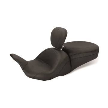 view Mustang 79703 Plain LowDown Touring Seat for Harley-Davidson FLHR, FLHT, FLTR, FLHX