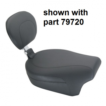 view Mustang 79730 Vintage Passenger Seat, Backrest Receiver for Harley-Davidson FL Touring