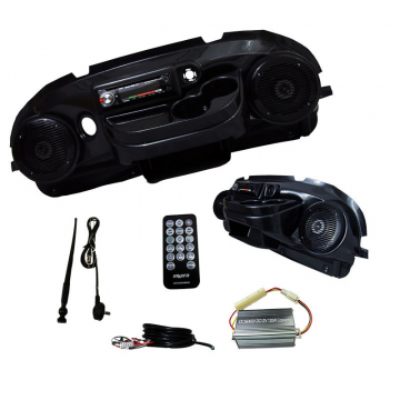 view Drive Unlimited Club Car Precedent 2000 & Up Carbon Dash Stereo System
