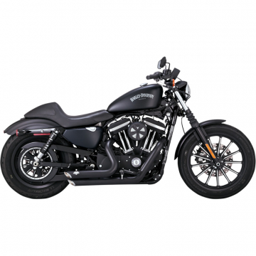Vance & Hines 47229 Shortshots Staggered Exhaust, Black for Harley-Davidson Sportster