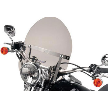 Slipstreamer HD-0 Mini Police Universal Windshield with 2-Point Handlebar Mounting Hardware